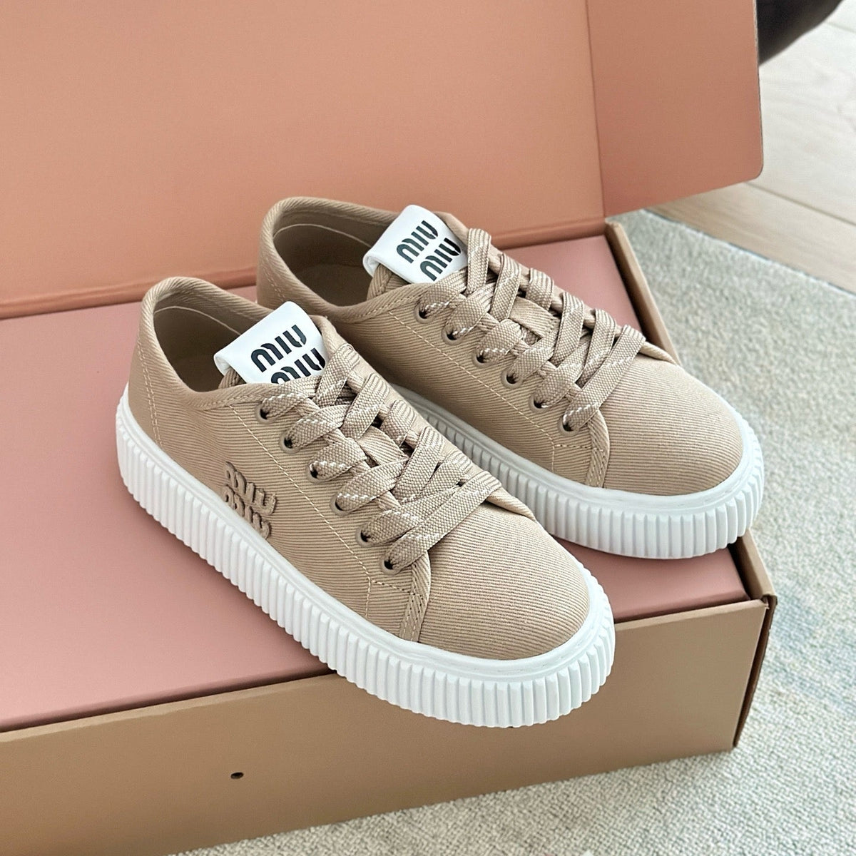 Shoes- Miu M Trainers Comfortable Everyday Designer Shoes
