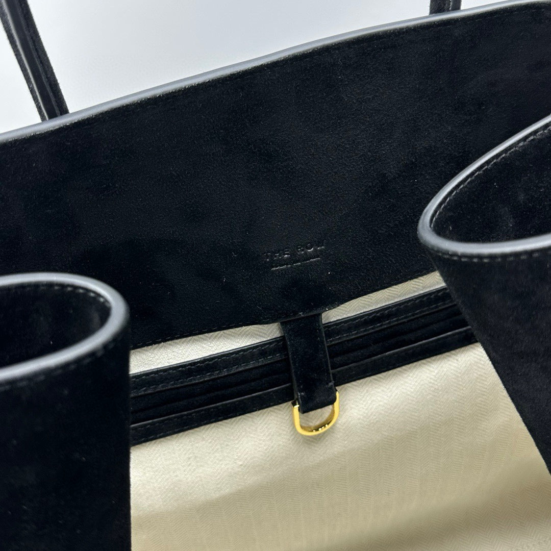 The Row Bags- The Row Margaux 17 Bag Luxury Designer Leather Handbag