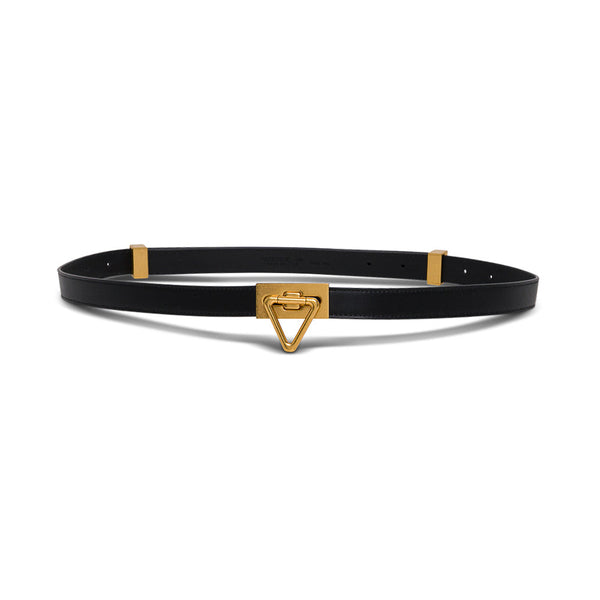 Bottega Veneta Belts? Bottega Veneta Women Blacktriangular Belt In Leather Woman Classic Everyday Designer Belt