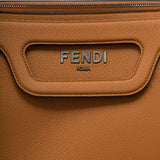 Close-up of Fendi totes hardware and fine stitching