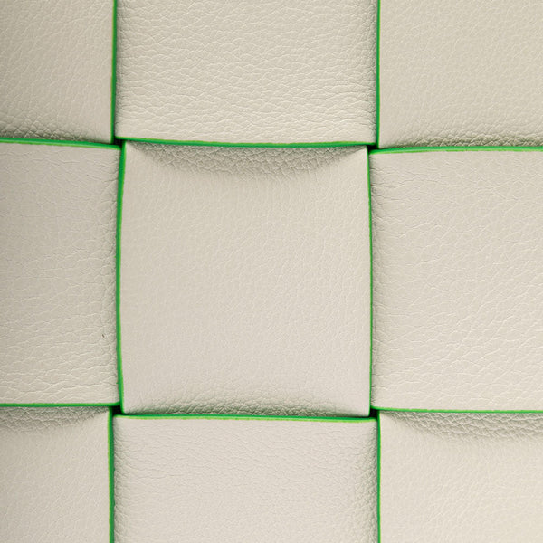 Close-up of Bottega Veneta cross body bags hardware and fine stitching