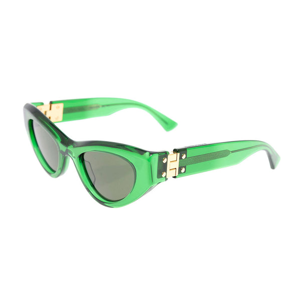 Bottega Veneta Sunglasses? Bottega Veneta Women Bottega Veneta Woman's Angle Cat Eye Green Acetate Sunglasses Premium Fashion Designer Sunglasses