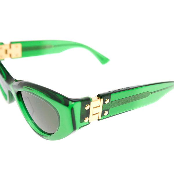 Bottega Veneta Sunglasses? Bottega Veneta Women Bottega Veneta Woman's Angle Cat Eye Green Acetate Sunglasses Premium Fashion Designer Sunglasses