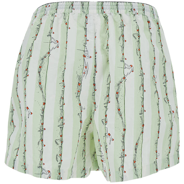 Bottega Veneta Shorts? Bottega Veneta Men Green Shorts With All-Over Divers Print In Polyamide Man Premium Designer Casual Shorts