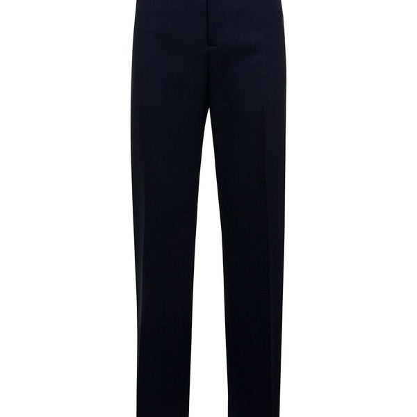 Bottega Veneta Pants? Bottega Veneta Women Blue Tailored Pants In Wool Woman Premium Designer Casual Trousers