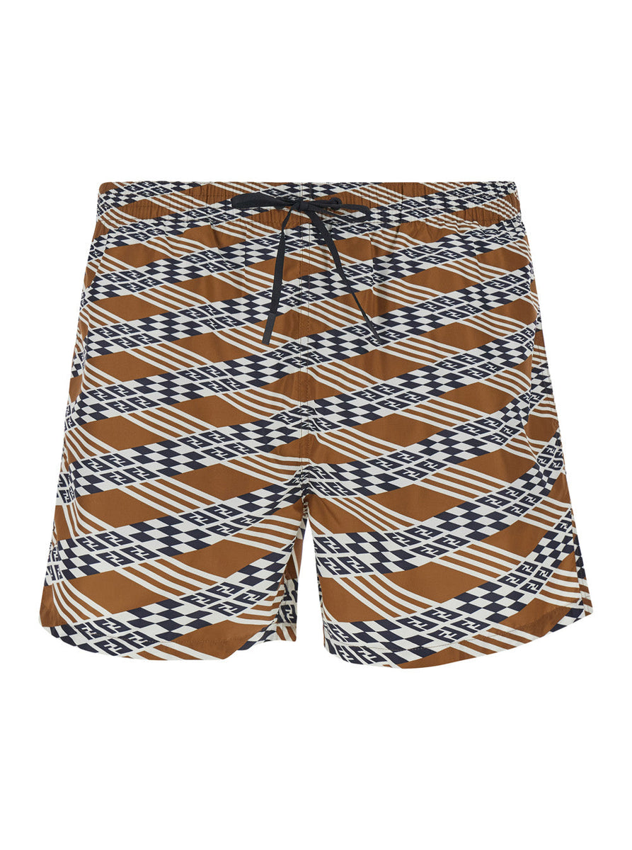 Fendi swimsuits luxury designer piece front view