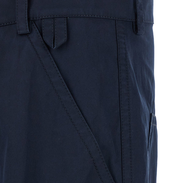 Bottega Veneta Pants? Bottega Veneta Men Blue Straight Leg Pants With Logo Patch In Cotton Man Tailored Everyday Designer Pants