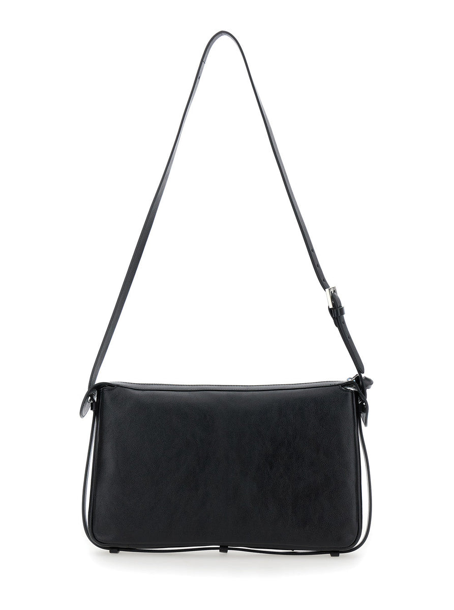 Close-up of Fendi cross body bags hardware and fine stitching