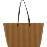 Close-up of Fendi totes hardware and fine stitching