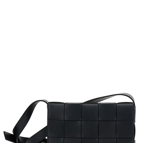 Bottega Veneta Bags? Bottega Veneta Men 'Casette' Black Medium Cross Body Bag In Leather Man Elegant Everyday Designer Handbag
