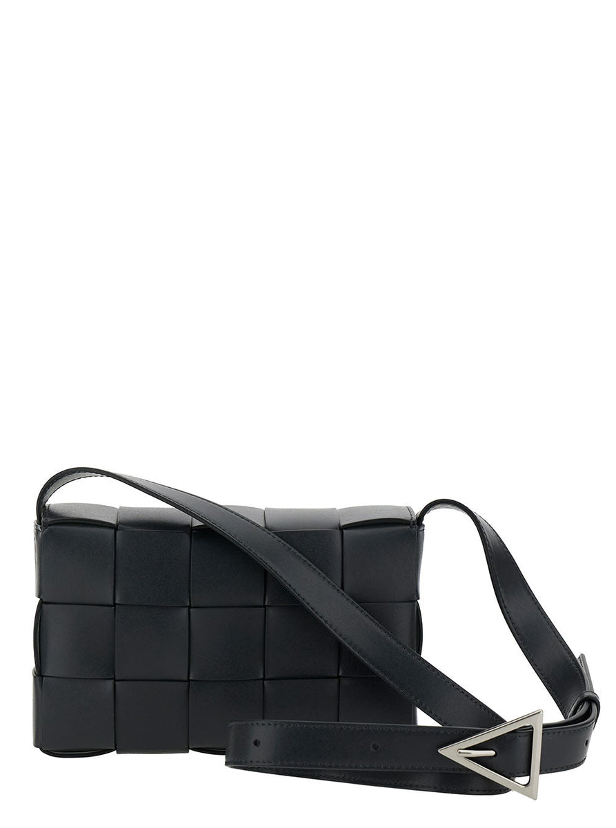 Bottega Veneta Bags? Bottega Veneta Men 'Casette' Black Medium Cross Body Bag In Leather Man Elegant Everyday Designer Handbag