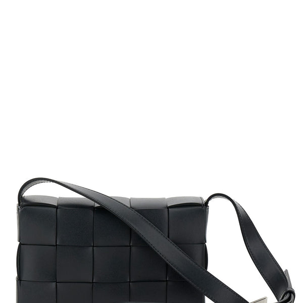 Bottega Veneta Bags? Bottega Veneta Men 'Casette' Black Medium Cross Body Bag In Leather Man Premium Designer Shoulder Bag