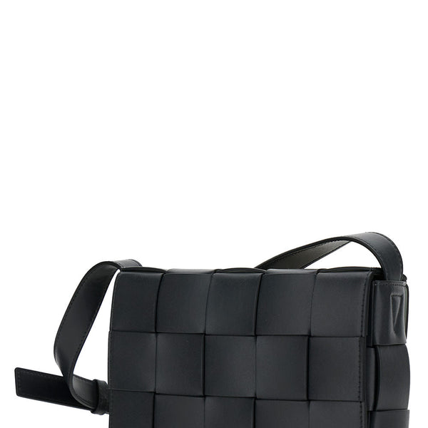 Bottega Veneta Bags? Bottega Veneta Men 'Casette' Black Medium Cross Body Bag In Leather Man Elegant Everyday Designer Handbag