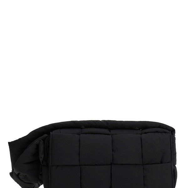 Bottega Veneta Bags? Bottega Veneta Men 'Padded Tech Cassette' Black Cross Body Bag In Techno Fabric Man Premium Designer Shoulder Bag