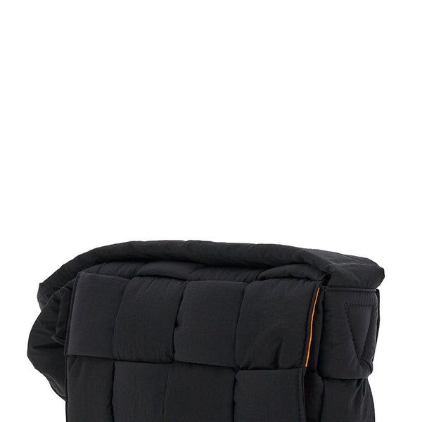 Bottega Veneta Bags? Bottega Veneta Men 'Padded Tech Cassette' Black Cross Body Bag In Techno Fabric Man Premium Designer Shoulder Bag