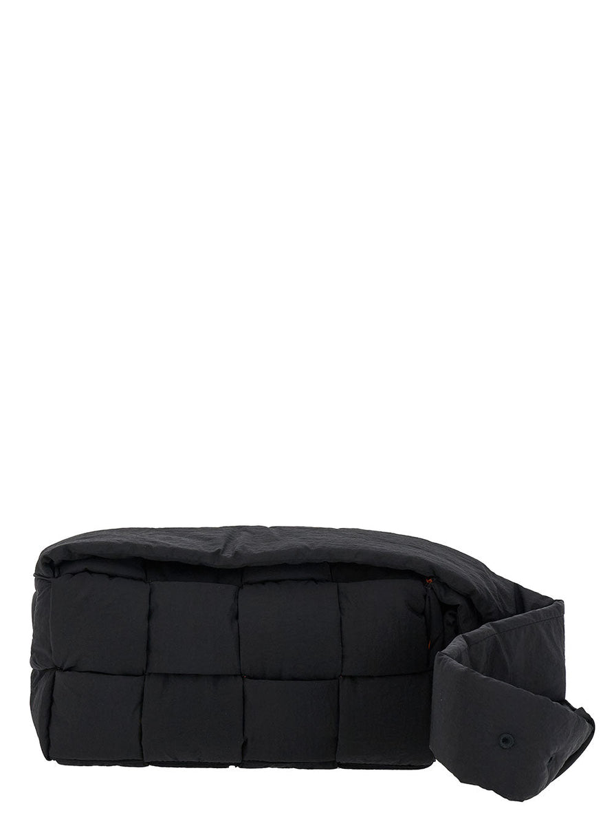 Bottega Veneta Bags? Bottega Veneta Men 'Padded Tech Cassette' Black Cross Body Bag In Techno Fabric Man Premium Designer Shoulder Bag