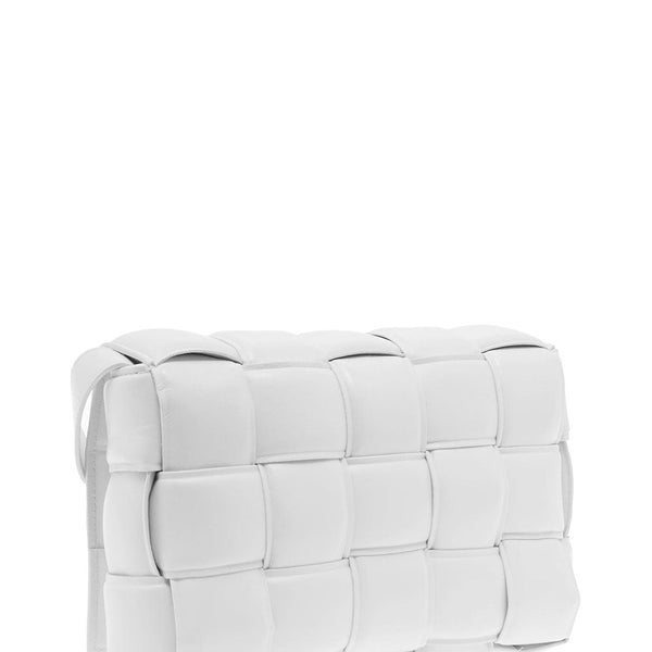 Bottega Veneta Bags? Bottega Veneta Women Bottega Veneta Woman Padded Cassette White Leather Crossbody Bag Luxury Designer Leather Handbag
