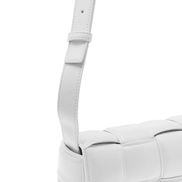 Bottega Veneta Bags? Bottega Veneta Women Bottega Veneta Woman Padded Cassette White Leather Crossbody Bag Luxury Designer Leather Handbag