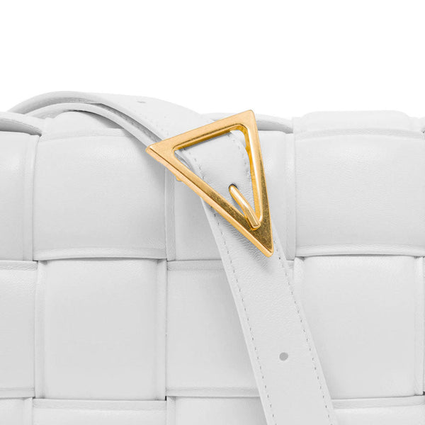 Bottega Veneta Bags? Bottega Veneta Women Bottega Veneta Woman Padded Cassette White Leather Crossbody Bag Luxury Designer Leather Handbag
