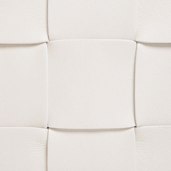 Bottega Veneta Bags? Bottega Veneta Women Cassette White Leather Crossbody Bag In Intreccio Nappa Leather Luxury Designer Leather Handbag