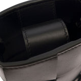 Close-up of Bottega Veneta cross body bags hardware and fine stitching