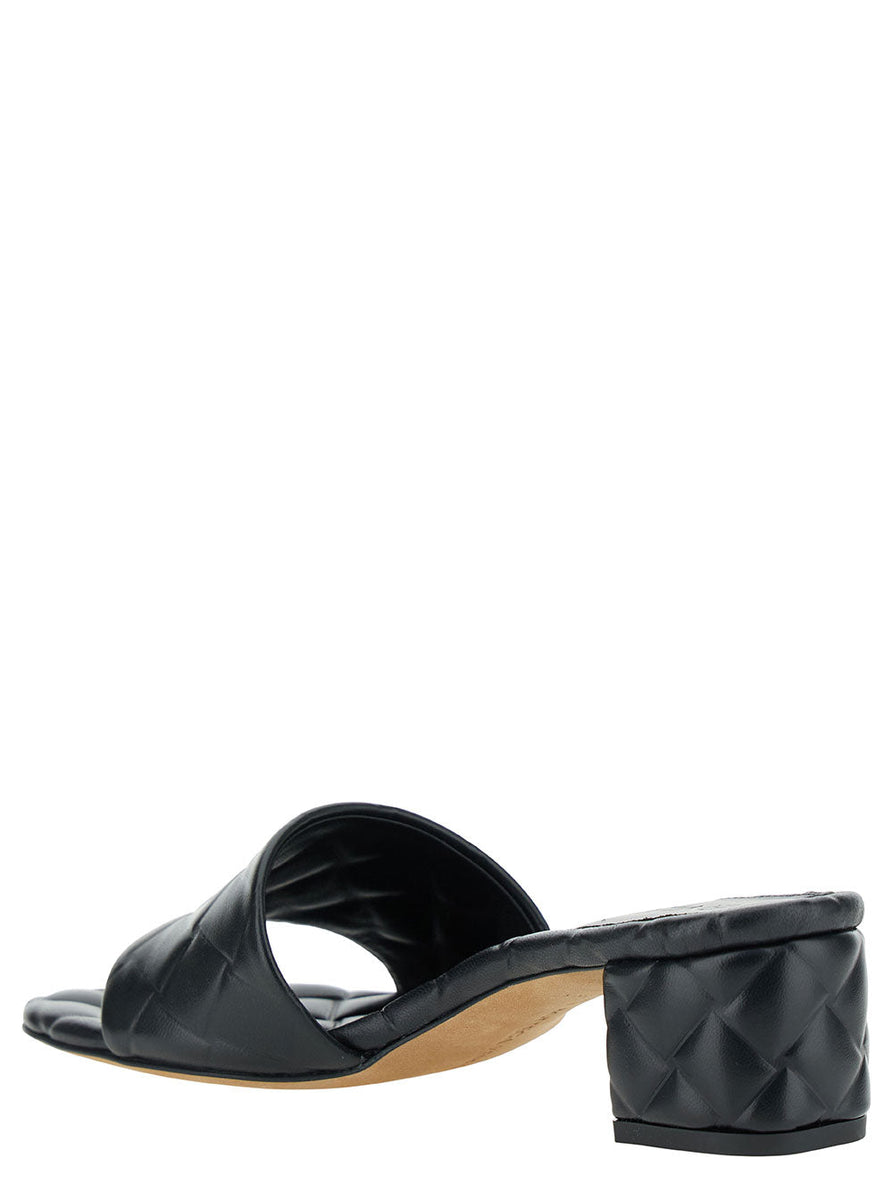 Bottega Veneta Accessories? Bottega Veneta Women Black Mules With Intreccio Motif In Leather Woman Premium Everyday Designer Accessory