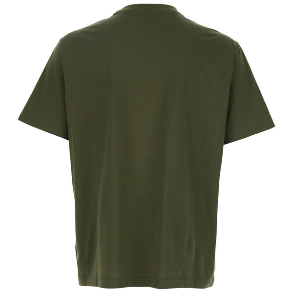 Bottega Veneta T-Shirts? Bottega Veneta Men Green Crewneck T-Shirt With Embroidered Fish In Cotton Man Casual Everyday Designer Tee
