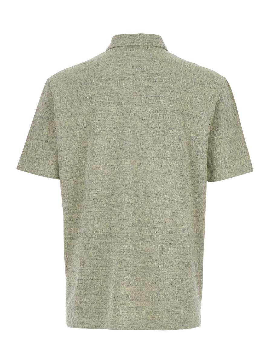 Bottega Veneta Polo Shirts? Bottega Veneta Men Green Polo Shirt With Embroidered Logo In Cotton Piquet Woman Premium Everyday Polo Shirt