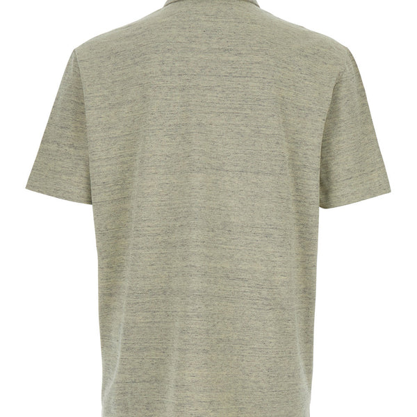 Bottega Veneta Polo Shirts? Bottega Veneta Men Green Polo Shirt With Embroidered Logo In Cotton Piquet Woman Premium Everyday Polo Shirt
