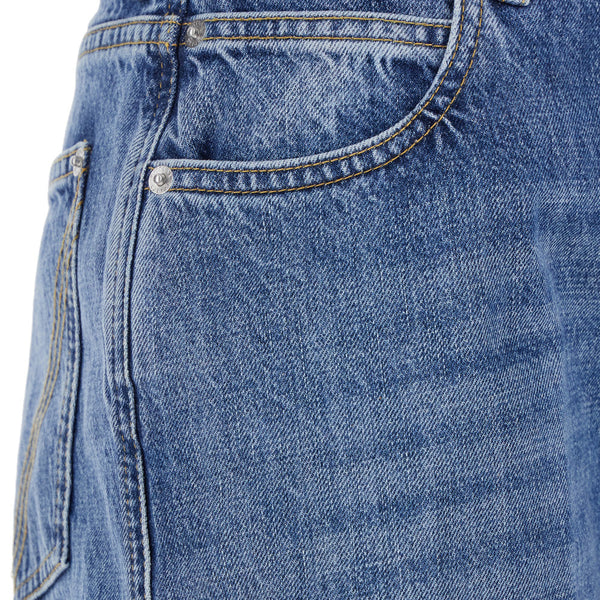 Bottega Veneta Jeans? Bottega Veneta Women 'Vintage Indigo' Blue Jeans With Turn-Up Hem In Cotton Blend Woman Classic Everyday Designer Jeans