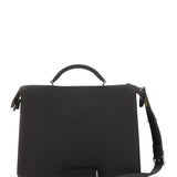 Close-up of Fendi totes hardware and fine stitching