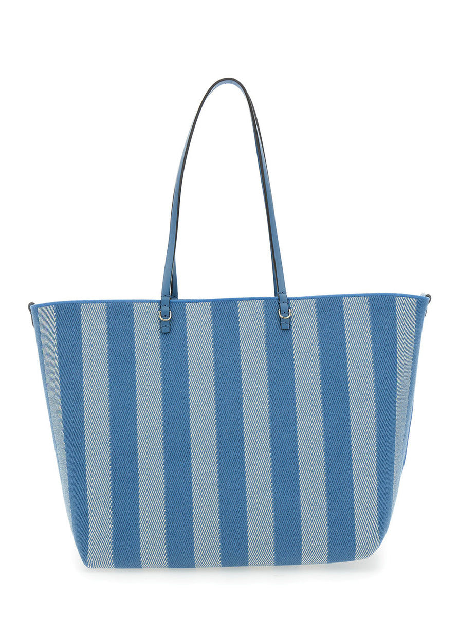 Close-up of Fendi totes hardware and fine stitching