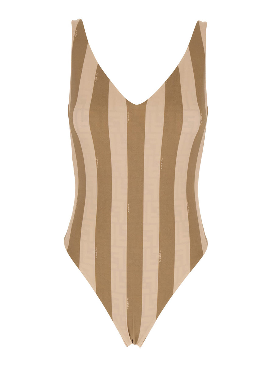 Fendi swimsuits luxury designer piece front view