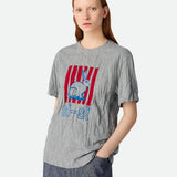 Close-up of Bottega Veneta tee shirts hardware and fine stitching