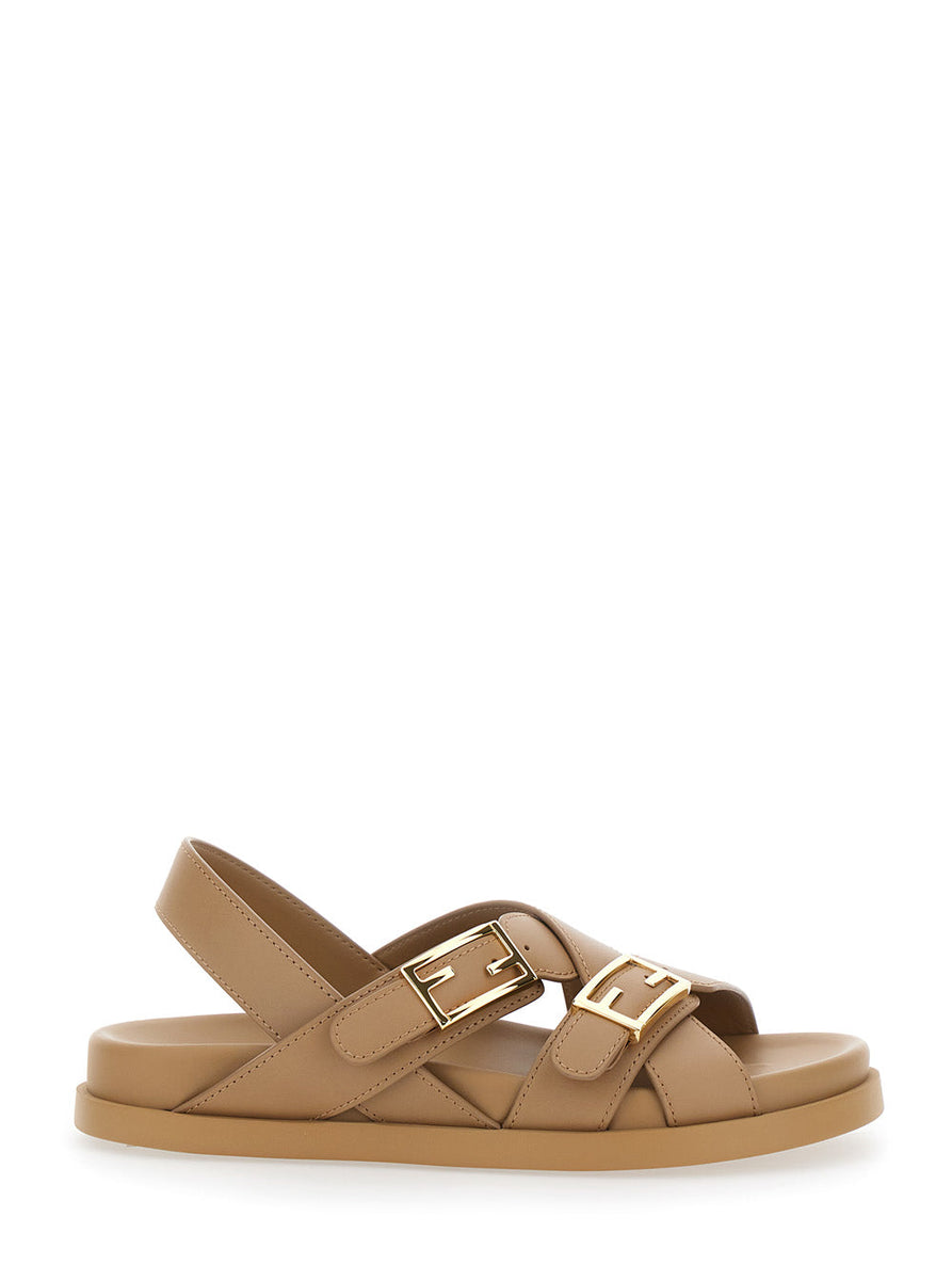 Fendi flats luxury designer piece front view