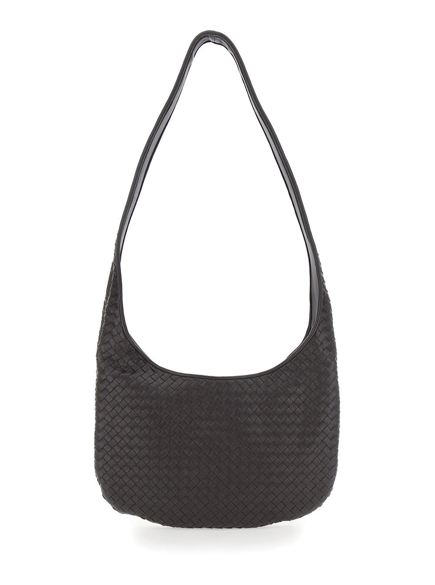 Bottega Veneta Bags? Bottega Veneta Men Brown Crossbody Bag With Top Zip Closure And Intrecciato Motif In Leather Man Luxury Designer Leather Handbag