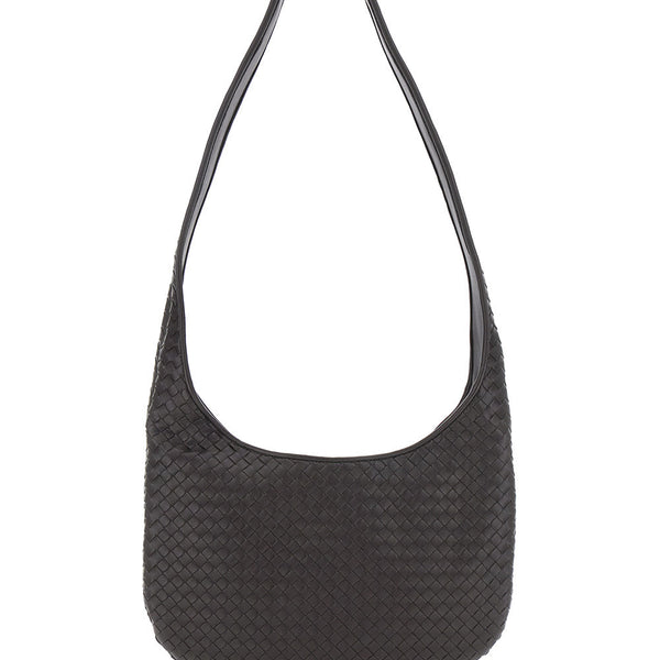 Bottega Veneta Bags? Bottega Veneta Men Brown Crossbody Bag With Top Zip Closure And Intrecciato Motif In Leather Man Luxury Designer Leather Handbag