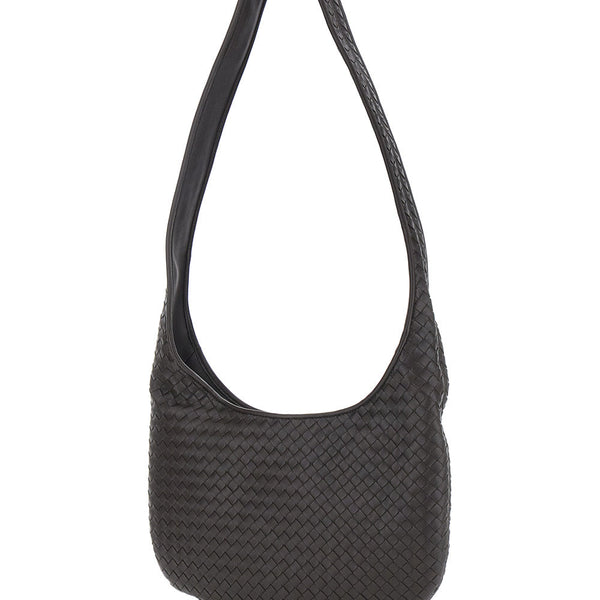 Bottega Veneta Bags? Bottega Veneta Men Brown Crossbody Bag With Top Zip Closure And Intrecciato Motif In Leather Man Luxury Designer Leather Handbag