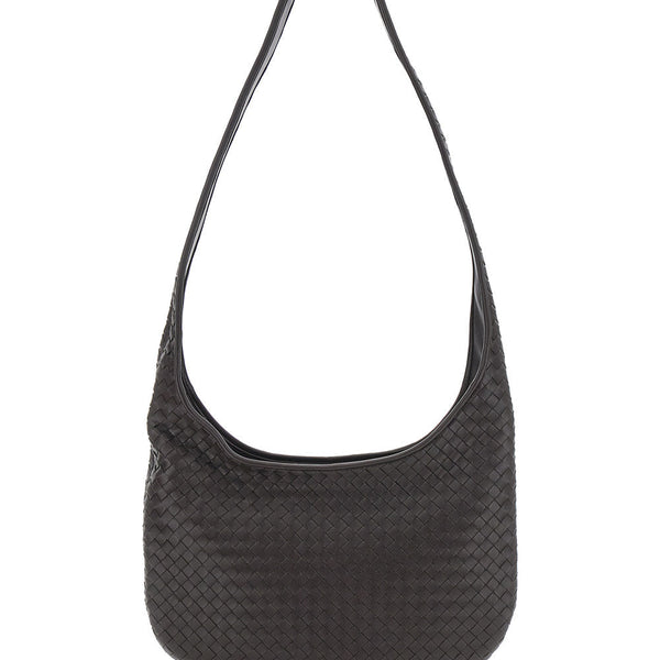Bottega Veneta Bags? Bottega Veneta Men Brown Crossbody Bag With Top Zip Closure And Intrecciato Motif In Leather Man Luxury Designer Leather Handbag