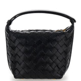 Close-up of Bottega Veneta shoulder bags hardware and fine stitching