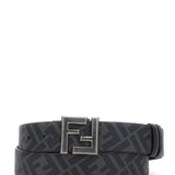 Close-up of Fendi belts hardware and fine stitching