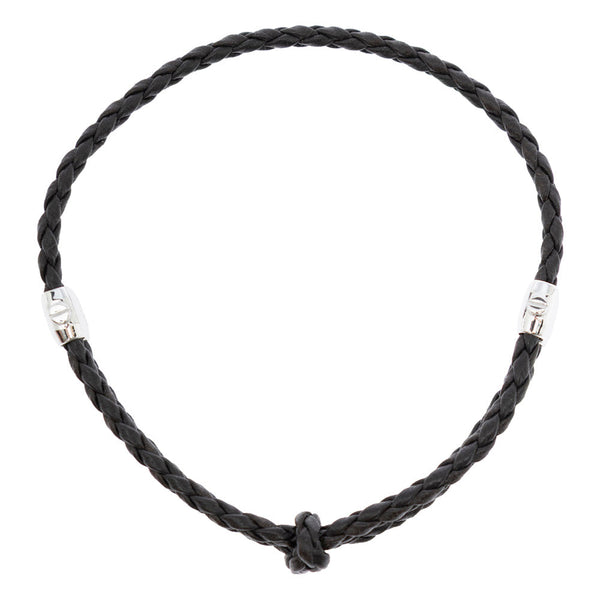 Bottega Veneta Jewellery? Bottega Veneta Men Metallic Bracelet With Intrecciato Design And Sliding Closure In Leather And Silver Man Elegant Everyday Fine Jewellery