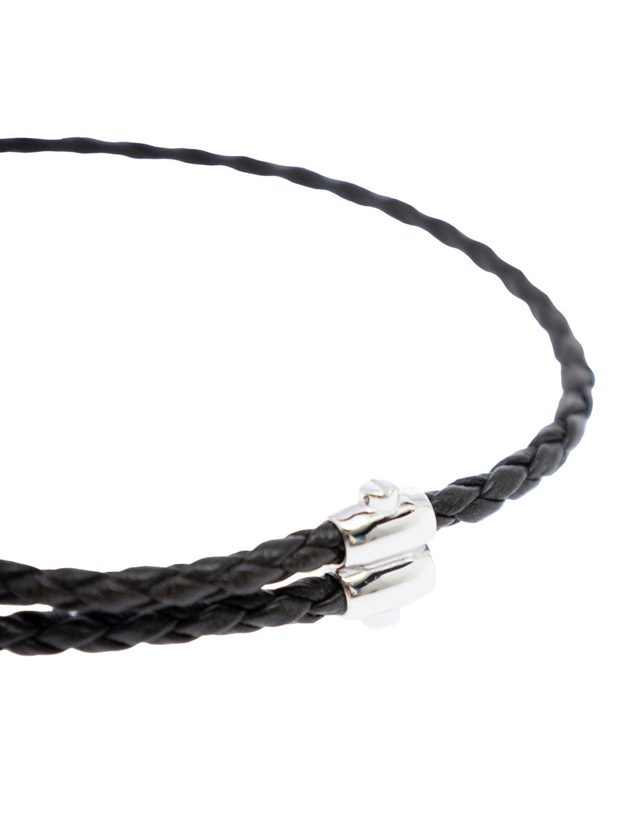 Bottega Veneta Jewellery? Bottega Veneta Men Metallic Bracelet With Intrecciato Design And Sliding Closure In Leather And Silver Man Elegant Everyday Fine Jewellery