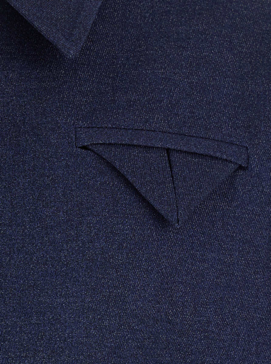 Bottega Veneta Jackets? Bottega Veneta Men Blue Jacket With Classic Collar And Front Zip Closure In Wool Man Stylish Everyday Designer Outerwear