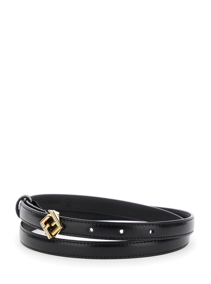 Fendi premium belts detail and craftsmanship close-up