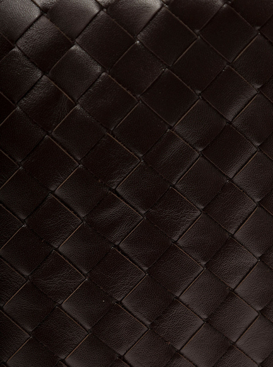 Bottega Veneta Bags? Bottega Veneta Women 'Hop Large' Brown Shoulder Bag With Intreccio Motif In Leather Woman Elegant Everyday Designer Handbag