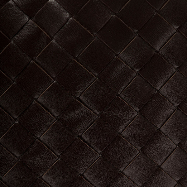 Bottega Veneta Bags? Bottega Veneta Women 'Hop Large' Brown Shoulder Bag With Intreccio Motif In Leather Woman Elegant Everyday Designer Handbag