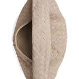 Close-up of Bottega Veneta cross body bags hardware and fine stitching