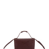 Close-up of Bottega Veneta cross body bags hardware and fine stitching
