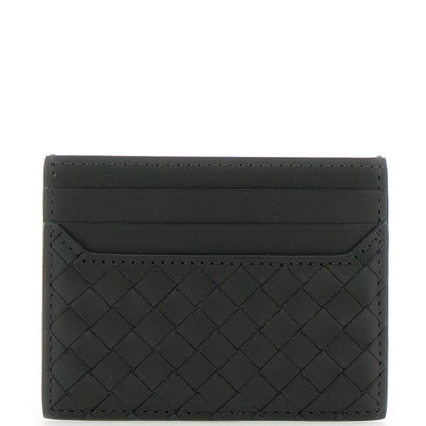 Bottega Veneta Wallets? Bottega Veneta Men Green Card Holder With Intrecciato Motif In Leather Man Premium Leather Designer Wallet